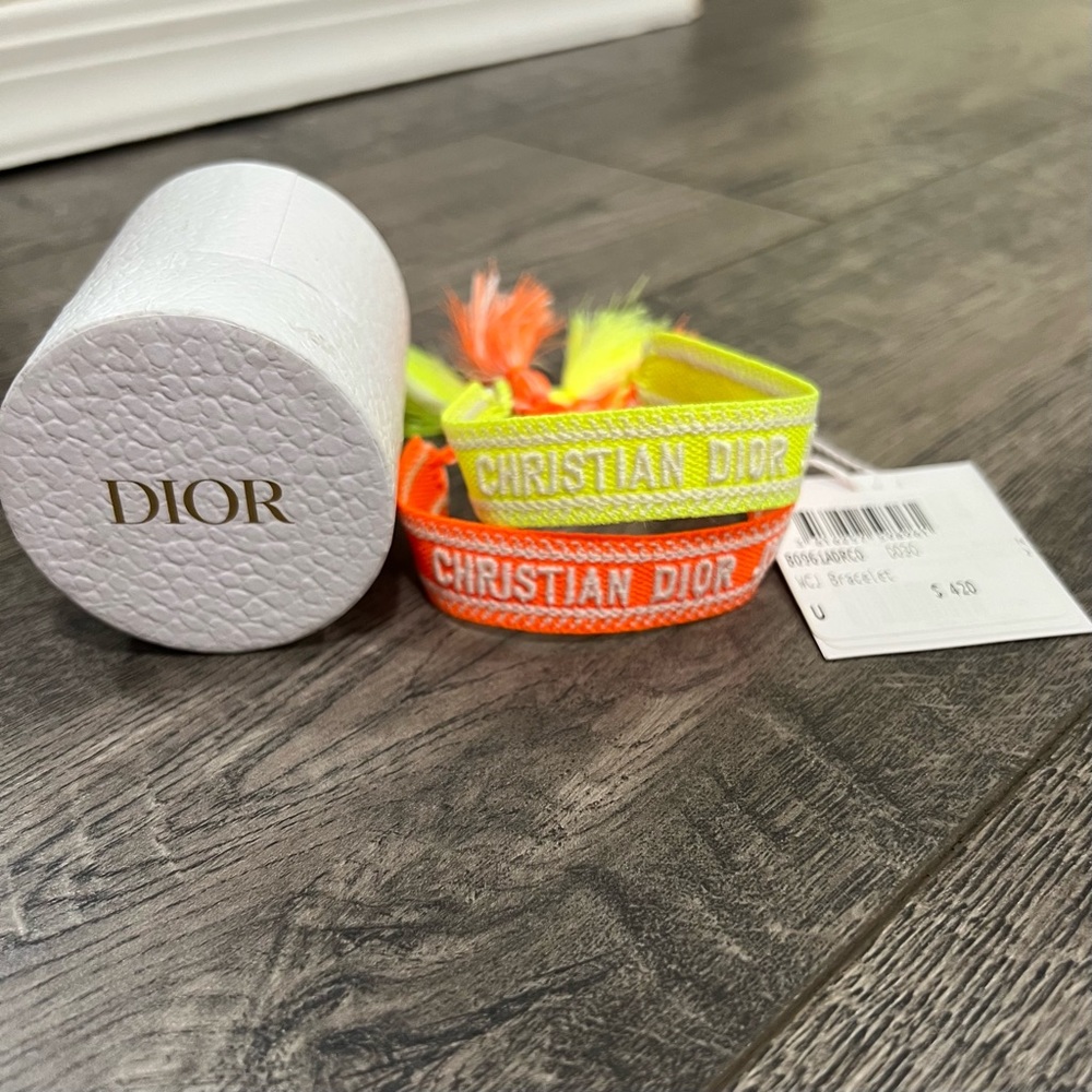 AUTHENTIC J’Adior Bracelet Set! Neon Yellow & Orange! Currently SOLD OUT!